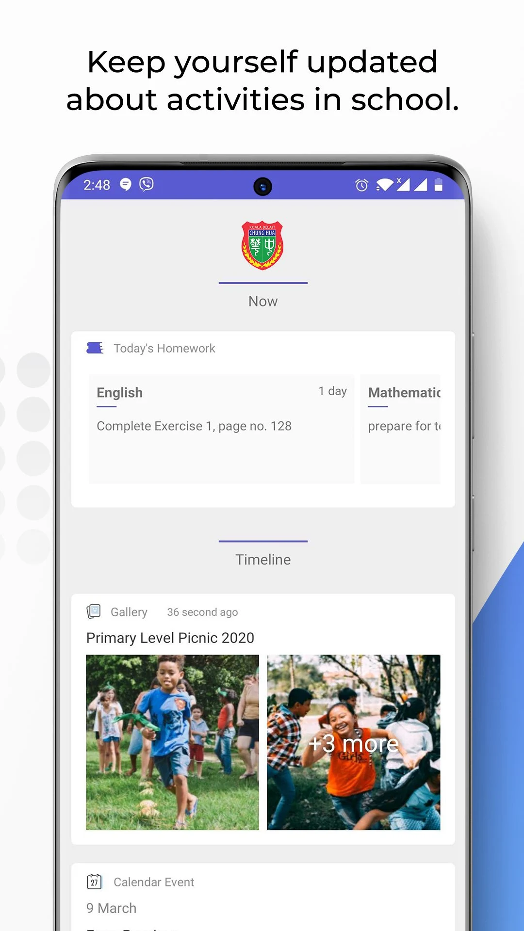 CHKB mySchoolBoard screenshot