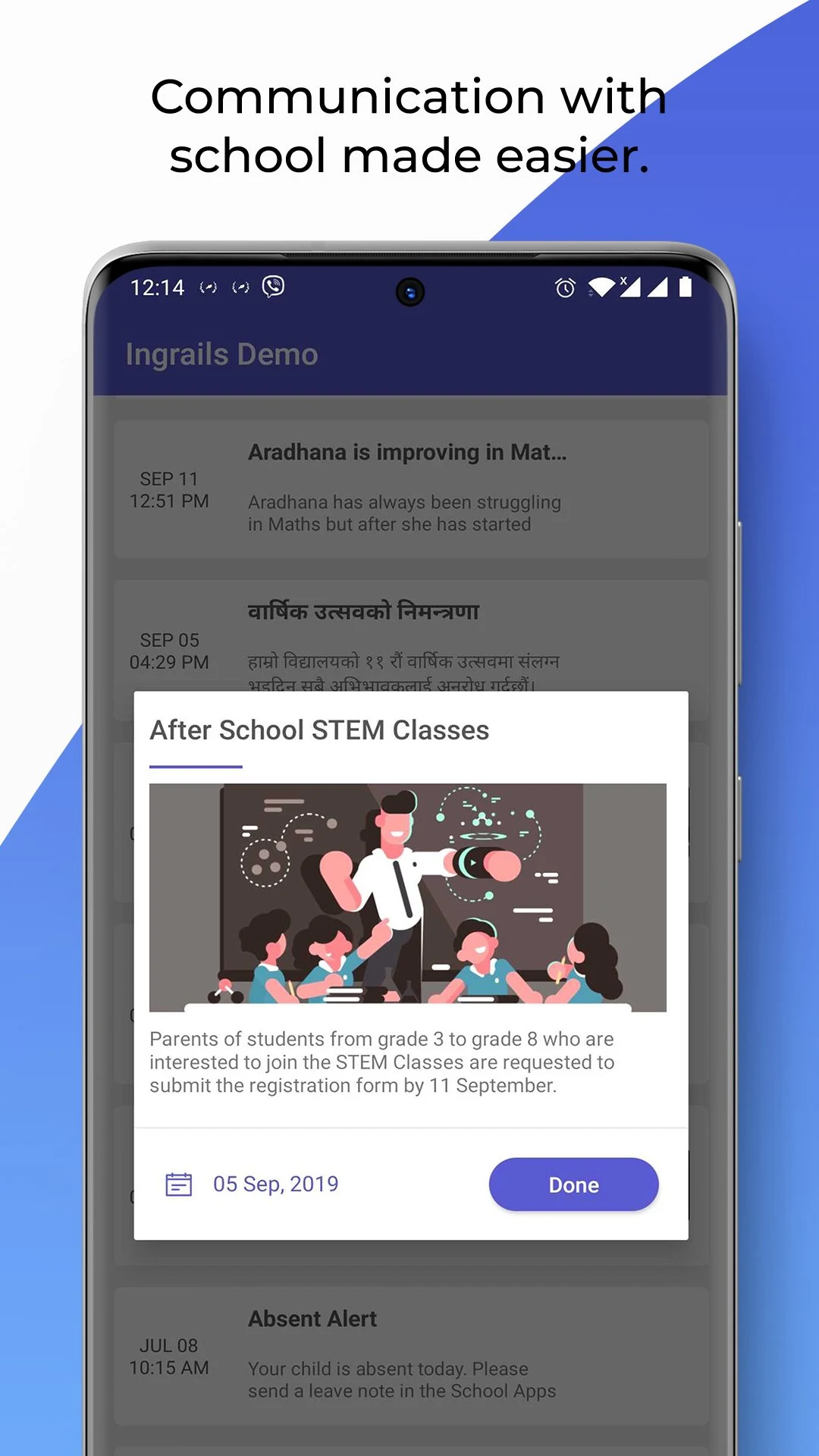 CHKB mySchoolBoard screenshot